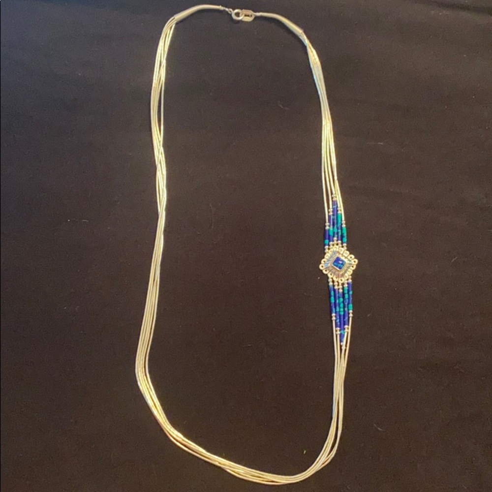 5 Strand Sterling Silver Necklace